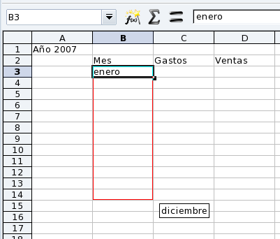 Simplificando la entrada de datos usando la completado automático