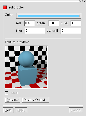 sphere dialog solid color