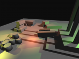 Deferred render with shadows