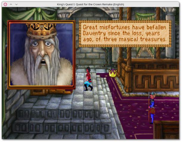 [King's Quest I: Quest for the Crown VGA (KQ1 remake, with ScummVM engine)]