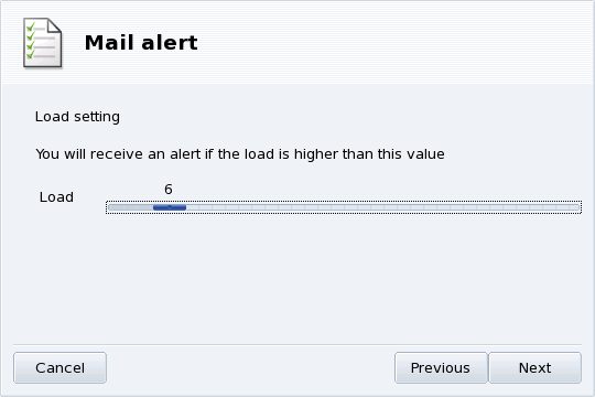 Setting up a Mail Alert: Load