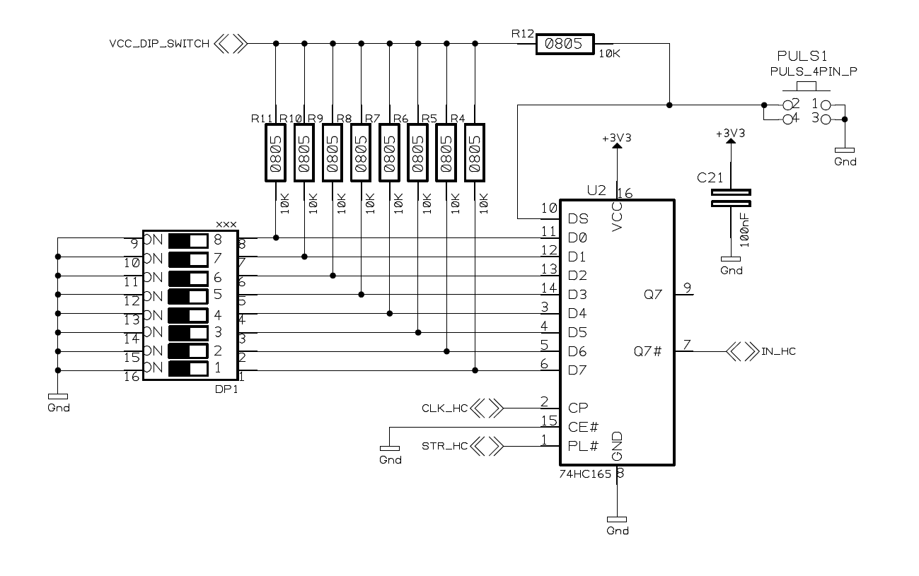 Sn74hc164n схема включения