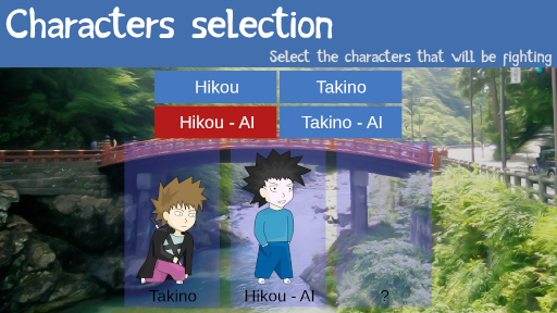 Characters selection