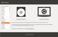 Ubuntu - Écran 1 - Démarrer