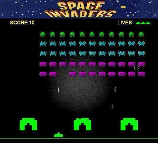 [Space invaders (Crozza Game Remakes) (to play with wine)]