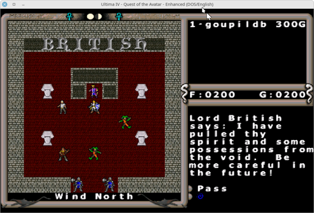 [Ultima IV: Quest of the Avatar (with ScummVM engine)]